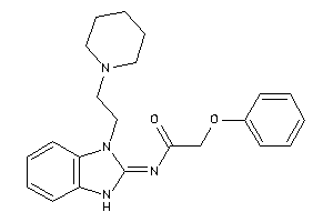 2-phenoxy-N-[3-(2-piperidinoethyl)-1H-benzimidazol-2-ylidene]acetamide