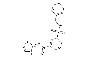 3-(benzylsulfamoyl)-N-(4-thiazolin-2-ylidene)benzamide