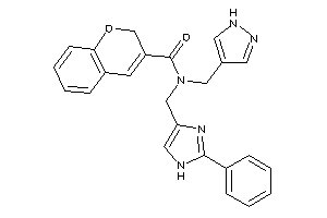 N-[(2-phenyl-1H-imidazol-4-yl)methyl]-N-(1H-pyrazol-4-ylmethyl)-2H-chromene-3-carboxamide