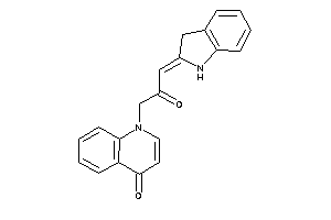 1-(3-indolin-2-ylidene-2-keto-propyl)-4-quinolone