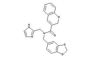 N-(1H-imidazol-2-ylmethyl)-N-piperonyl-2H-chromene-3-carboxamide