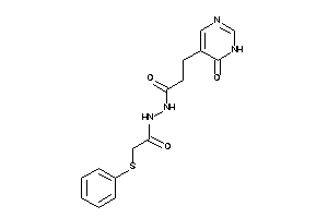 3-(6-keto-1H-pyrimidin-5-yl)-N'-[2-(phenylthio)acetyl]propionohydrazide