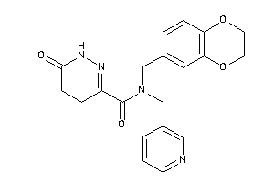 N-(2,3-dihydro-1,4-benzodioxin-6-ylmethyl)-6-keto-N-(3-pyridylmethyl)-4,5-dihydro-1H-pyridazine-3-carboxamide