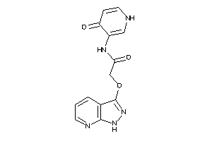 N-(4-keto-1H-pyridin-3-yl)-2-(1H-pyrazolo[3,4-b]pyridin-3-yloxy)acetamide