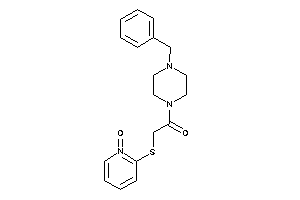 1-(4-benzylpiperazino)-2-[(1-keto-2-pyridyl)thio]ethanone