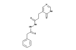 3-(6-keto-1H-pyrimidin-5-yl)-N'-(2-phenylacetyl)propionohydrazide