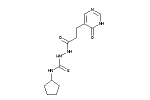 1-cyclopentyl-3-[3-(6-keto-1H-pyrimidin-5-yl)propanoylamino]thiourea