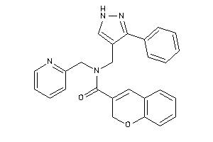 N-[(3-phenyl-1H-pyrazol-4-yl)methyl]-N-(2-pyridylmethyl)-2H-chromene-3-carboxamide