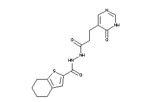 N'-[3-(6-keto-1H-pyrimidin-5-yl)propanoyl]-4,5,6,7-tetrahydrobenzothiophene-2-carbohydrazide