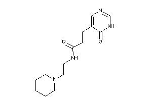 3-(6-keto-1H-pyrimidin-5-yl)-N-(2-piperidinoethyl)propionamide