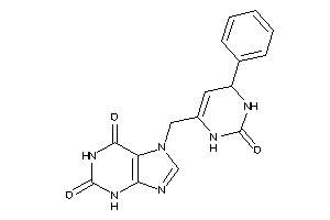 Image of 7-[(2-keto-4-phenyl-3,4-dihydro-1H-pyrimidin-6-yl)methyl]xanthine