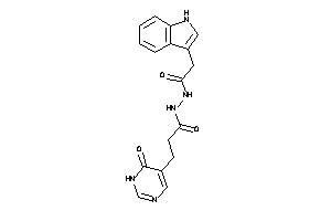 N'-[2-(1H-indol-3-yl)acetyl]-3-(6-keto-1H-pyrimidin-5-yl)propionohydrazide