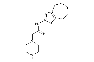 2-piperazino-N-(5,6,7,8-tetrahydro-4H-cyclohepta[b]thiophen-2-yl)acetamide