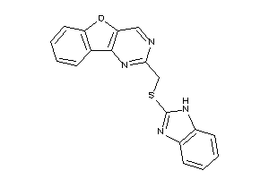 2-[(1H-benzimidazol-2-ylthio)methyl]benzofuro[3,2-d]pyrimidine