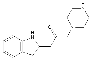 1-indolin-2-ylidene-3-piperazino-acetone