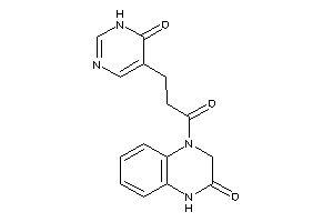 4-[3-(6-keto-1H-pyrimidin-5-yl)propanoyl]-1,3-dihydroquinoxalin-2-one