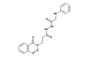 N'-(2-anilinoacetyl)-3-(4-keto-1,2,3-benzotriazin-3-yl)propionohydrazide