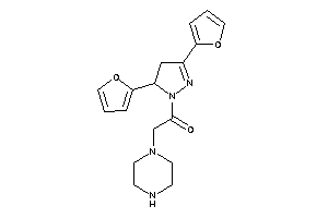 1-[3,5-bis(2-furyl)-2-pyrazolin-1-yl]-2-piperazino-ethanone