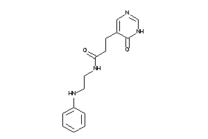 N-(2-anilinoethyl)-3-(6-keto-1H-pyrimidin-5-yl)propionamide