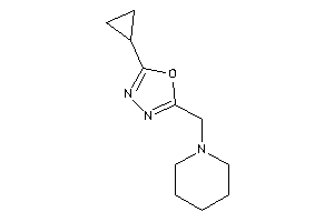 2-cyclopropyl-5-(piperidinomethyl)-1,3,4-oxadiazole