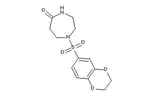 1-(2,3-dihydro-1,4-benzodioxin-6-ylsulfonyl)-1,4-diazepan-5-one