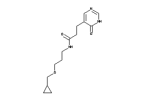 N-[3-(cyclopropylmethoxy)propyl]-3-(6-keto-1H-pyrimidin-5-yl)propionamide