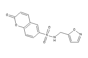 N-(isoxazol-5-ylmethyl)-2-keto-chromene-6-sulfonamide