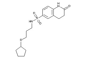 N-[3-(cyclopentoxy)propyl]-2-keto-3,4-dihydro-1H-quinoline-6-sulfonamide