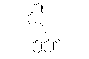 1-[2-(1-naphthoxy)ethyl]-3,4-dihydroquinoxalin-2-one