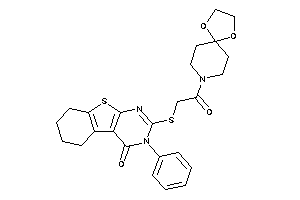 2-[[2-(1,4-dioxa-8-azaspiro[4.5]decan-8-yl)-2-keto-ethyl]thio]-3-phenyl-5,6,7,8-tetrahydrobenzothiopheno[2,3-d]pyrimidin-4-one