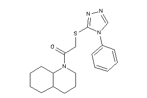 1-(3,4,4a,5,6,7,8,8a-octahydro-2H-quinolin-1-yl)-2-[(4-phenyl-1,2,4-triazol-3-yl)thio]ethanone