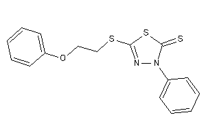 5-(2-phenoxyethylthio)-3-phenyl-1,3,4-thiadiazole-2-thione