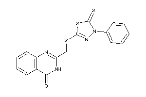 2-[[(4-phenyl-5-thioxo-1,3,4-thiadiazol-2-yl)thio]methyl]-3H-quinazolin-4-one