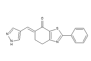 2-phenyl-6-(1H-pyrazol-4-ylmethylene)-4,5-dihydro-1,3-benzothiazol-7-one