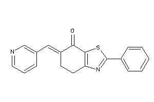 Image of 2-phenyl-6-(3-pyridylmethylene)-4,5-dihydro-1,3-benzothiazol-7-one