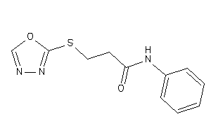 3-(1,3,4-oxadiazol-2-ylthio)-N-phenyl-propionamide