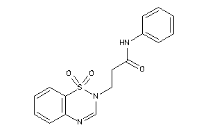 3-(1,1-diketobenzo[e][1,2,4]thiadiazin-2-yl)-N-phenyl-propionamide