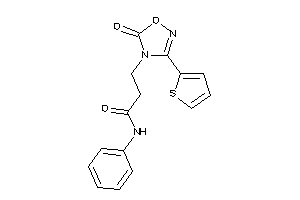 3-[5-keto-3-(2-thienyl)-1,2,4-oxadiazol-4-yl]-N-phenyl-propionamide