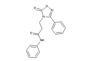 Image of 3-(5-keto-3-phenyl-1,2,4-oxadiazol-4-yl)-N-phenyl-propionamide