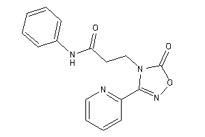 Image of 3-[5-keto-3-(2-pyridyl)-1,2,4-oxadiazol-4-yl]-N-phenyl-propionamide