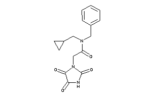 N-benzyl-N-(cyclopropylmethyl)-2-(2,4,5-triketoimidazolidin-1-yl)acetamide