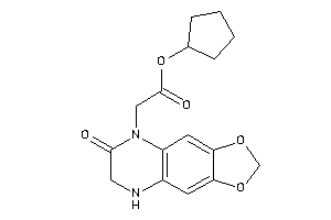 Image of 2-(7-keto-5,6-dihydro-[1,3]dioxolo[4,5-g]quinoxalin-8-yl)acetic Acid Cyclopentyl Ester