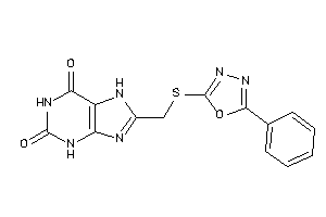 8-[[(5-phenyl-1,3,4-oxadiazol-2-yl)thio]methyl]-7H-xanthine