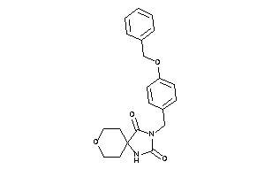 3-(4-benzoxybenzyl)-8-oxa-1,3-diazaspiro[4.5]decane-2,4-quinone