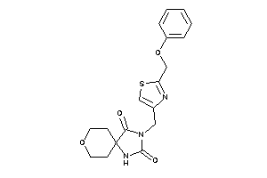 3-[[2-(phenoxymethyl)thiazol-4-yl]methyl]-8-oxa-1,3-diazaspiro[4.5]decane-2,4-quinone