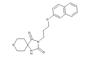 3-[3-(2-naphthoxy)propyl]-8-oxa-1,3-diazaspiro[4.5]decane-2,4-quinone