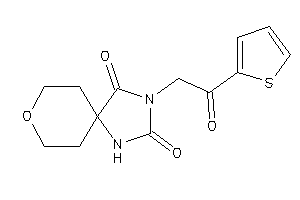 3-[2-keto-2-(2-thienyl)ethyl]-8-oxa-1,3-diazaspiro[4.5]decane-2,4-quinone