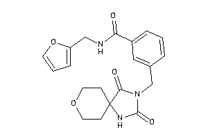 3-[(2,4-diketo-8-oxa-1,3-diazaspiro[4.5]decan-3-yl)methyl]-N-(2-furfuryl)benzamide