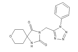 3-[(1-phenyltetrazol-5-yl)methyl]-8-oxa-1,3-diazaspiro[4.5]decane-2,4-quinone