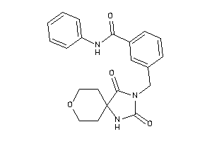 3-[(2,4-diketo-8-oxa-1,3-diazaspiro[4.5]decan-3-yl)methyl]-N-phenyl-benzamide